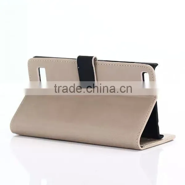 Factory Direct Price Wallet Pattern Leather Case for Blackberry LEAP With Card Slot photo-4