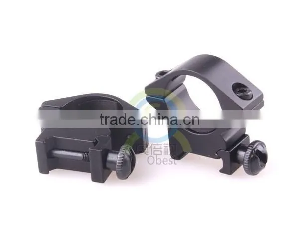 2 x Low Profile See Through 25.4mm Scope Rings 21mm Picatinny Weaver Rail Mount Free Shipping photo-4