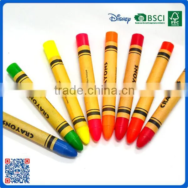 2016 Hot Sale 8 Color Fluorescent Crayon Into Paper Box for the Kindergarten Children photo-6