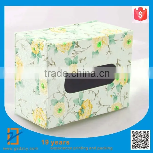 Functional Handmade Decorate Fancy Squre Facial Leather Tissue Box for Hotel photo-2