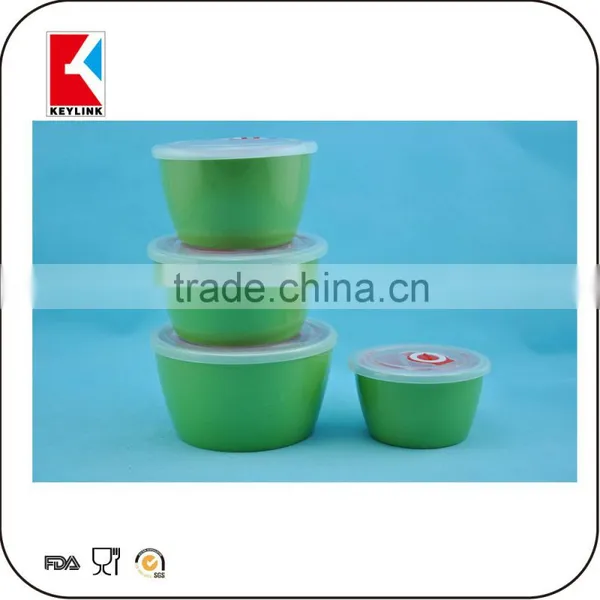 Hot Sale Set of 3 Pure Color Mix Soup Bowl Stoneware Fresh Seal Bowl photo-6