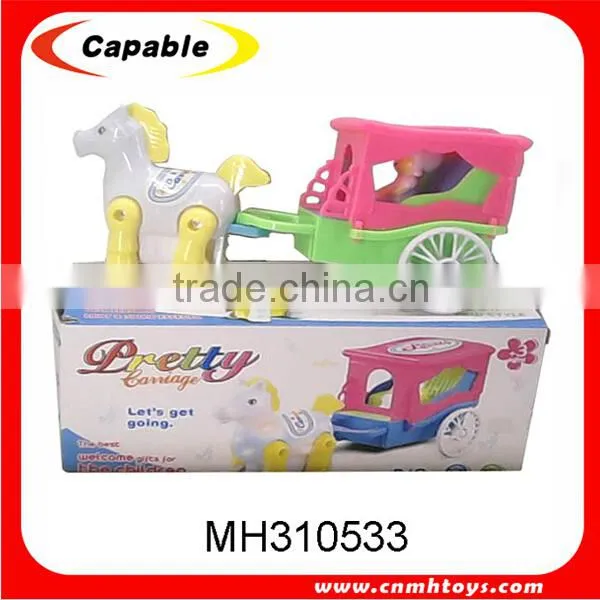 Plastic BO horse carriage toy for sale