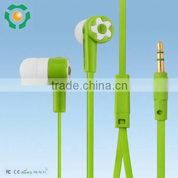 Hot Selling in Ear Flat Cable Earphone, Promotion In-ear Stereo Earphone for Mp3 photo-2