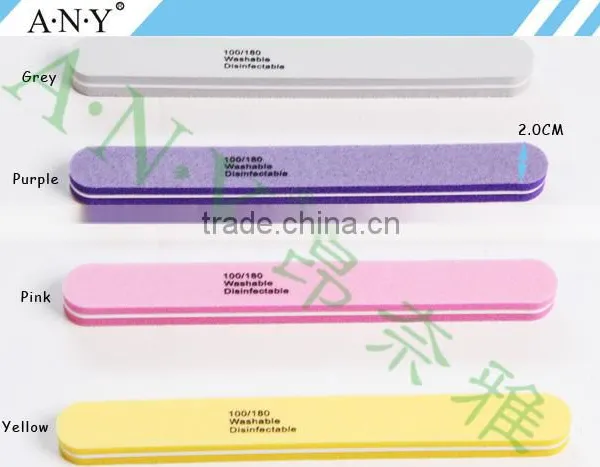 Professional Nail Care Polishing Sponge Sanding Nail File 100/180 Grit photo-3