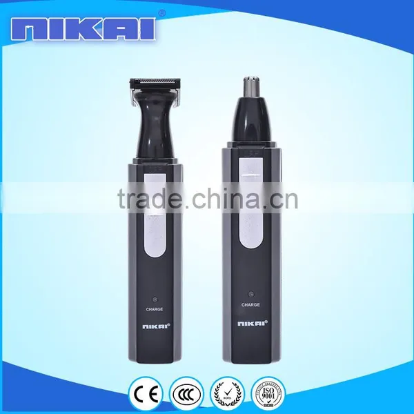Portable 3 in 1 Manual Electric Nose Hair Trimmer NK-2019