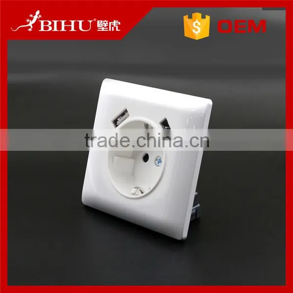 China Factory Price EU Standard Usb Wall Socket Wall Plug With Best Price for Sale photo-2