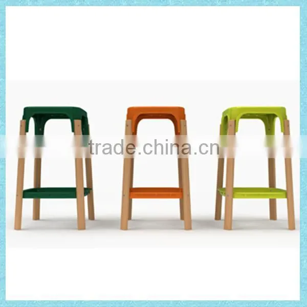 ABS Seat Beech Solid Wood Chair DJ-S1007 photo-2