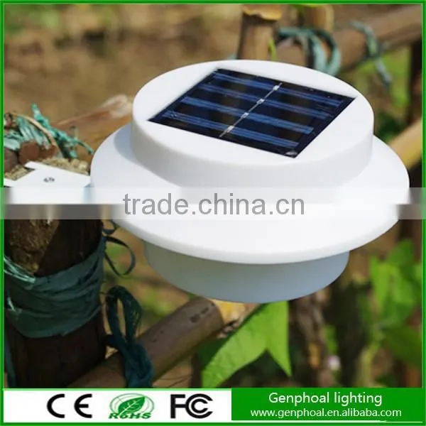 2015 Led Outdoor Solar Fence Lamp Garden Led Porch Light