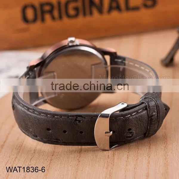 Fashion Map Roman Numerals Wristwatch Leather Bracelet Wrist Watch photo-6