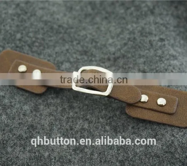 PU Leather Toggle Decorative Button for Skirt photo-3