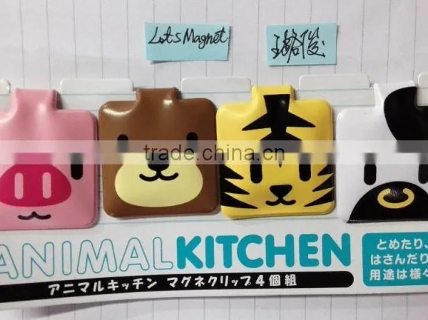 PVC Animal Printing Fridge Magnet Clip , Magnetic Hook , photo-5
