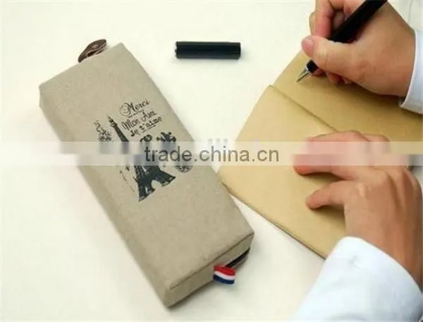 Paris Pencil Case Retro Pencil Pouch Pencil Bag Pen Box photo-2