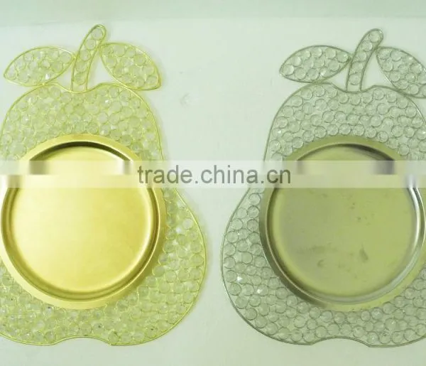 Crystal Charger Plates