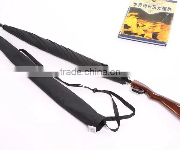 Black Gun Shape Personality Striaght Rifle Umbrella