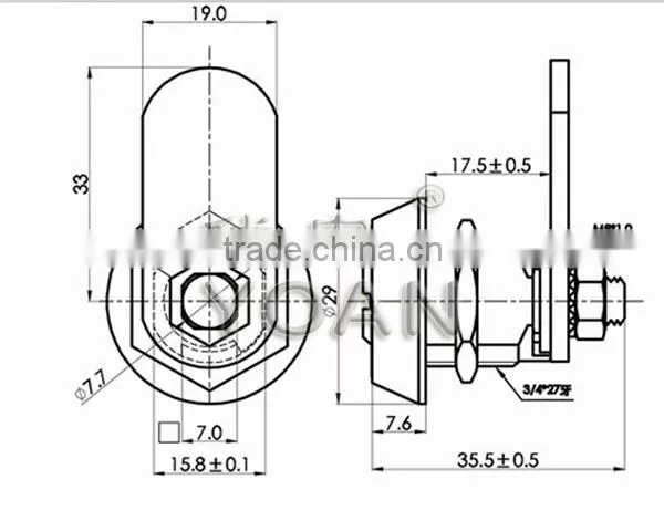 High Quality Metal Cabinet Cam Lock With Master Key photo-5