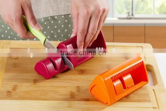 Best Sellingl Dual Knife Sharpener / Folding Kitchen Sharpener / Double Head Sharpener photo-4