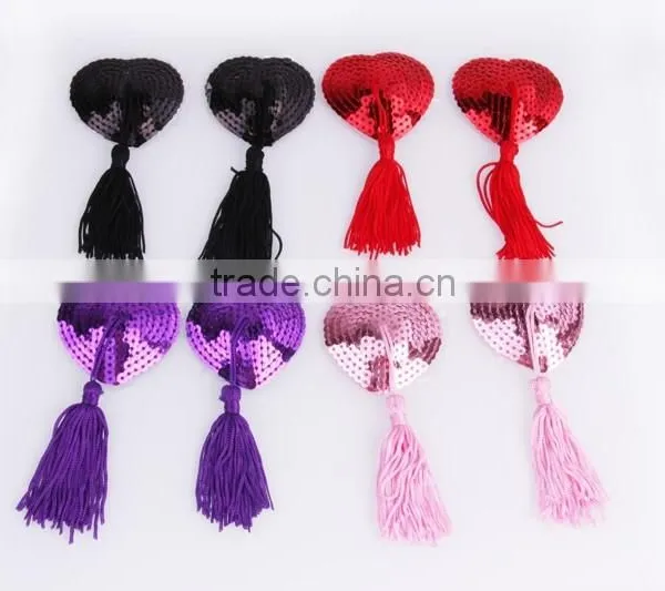 Sexy Colorful Nipple Clamp Manufacturer, Adult Women Spangle/Sequins Nipple Sex Toy photo-4