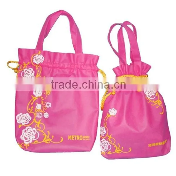 80G Black Non Woven Bag Drawstring Bag Indian Gift Bag photo-2
