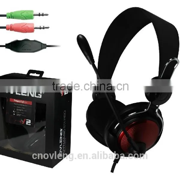 Call Center Telemarketing Computer Headset With Detachable Mic