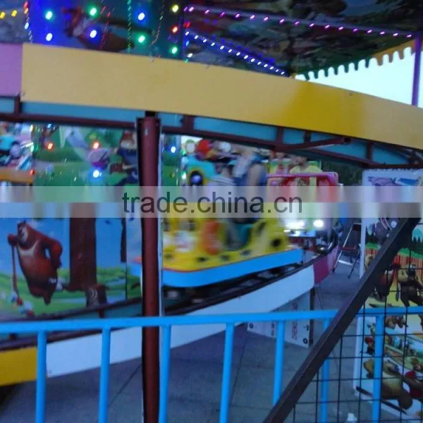 Kiddy Car Rides Mini Shuttle Track Car Indoor Outdoor Game photo-4
