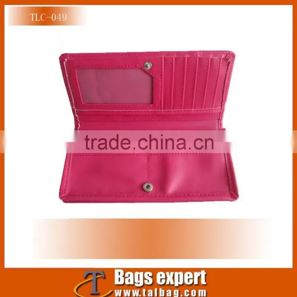 New Arrival Wholesale Custom pu Leather Wallets for Lady 2016,red pu for Body photo-4