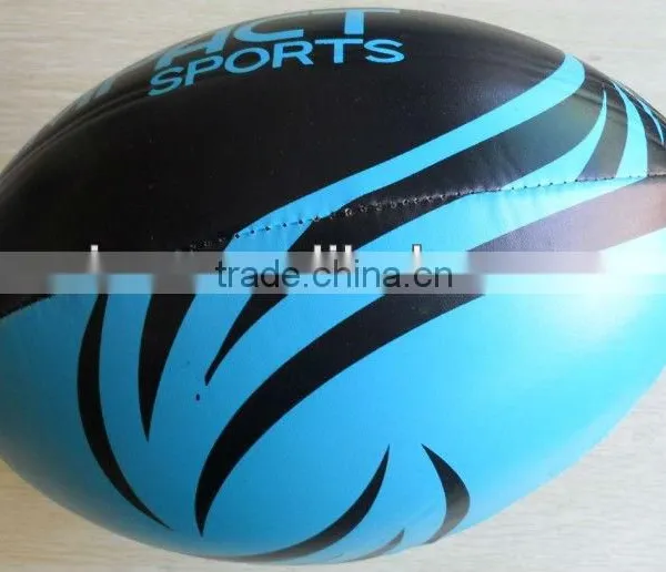 Top Quality Promotional PVC Machine Stitched Size 5 Rugby Ball photo-4