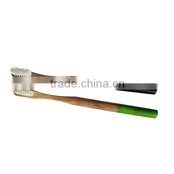 2016 Biodegradable Colourful Round Handle Wooden Bamboo Toothbrush photo-5