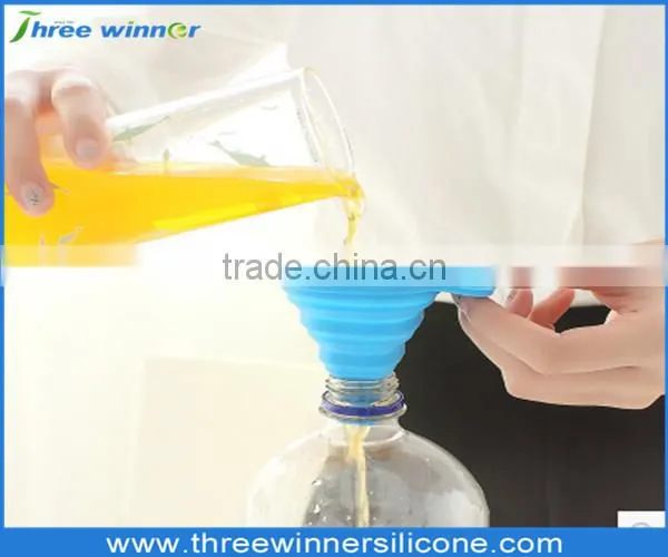 BPA Free Silicon Collapsible Oil Funnel photo-3
