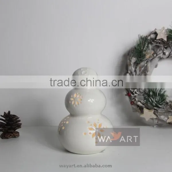 Ceramic Snowman Family for Christmas Decoration photo-4
