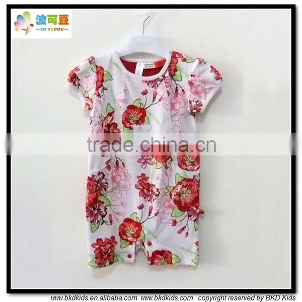 BKD Girls Flowers Printed Baby Wear China Infant Clothes photo-3