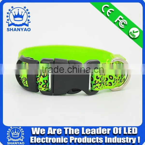 2015 Hot Selling Christmas Led Electric Pet Collar With Leopard photo-3