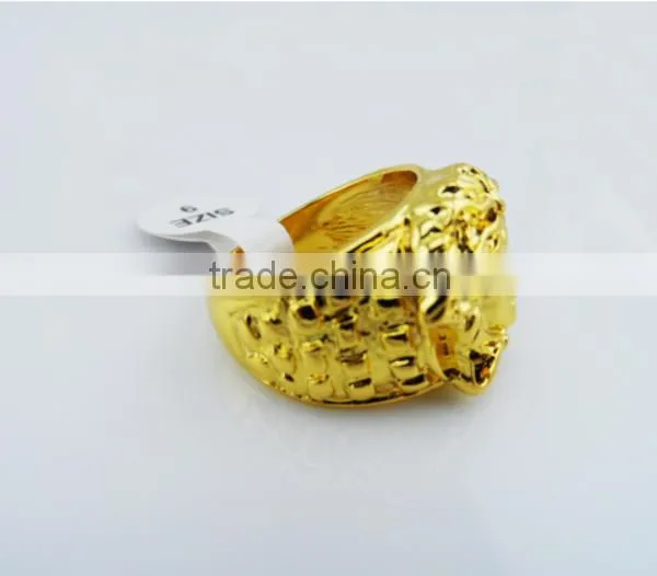 Wholesale Fashion Man Medusa Gold Men's Ring photo-3