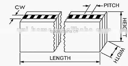 Silicone Rubber Electric Conductive Zebra Connector With or Without Dual Walls photo-4