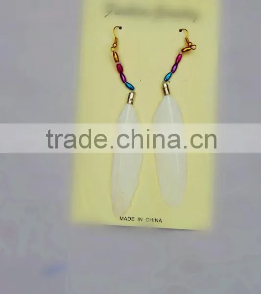 The Elegant Beautiful Feather Eardrop photo-5