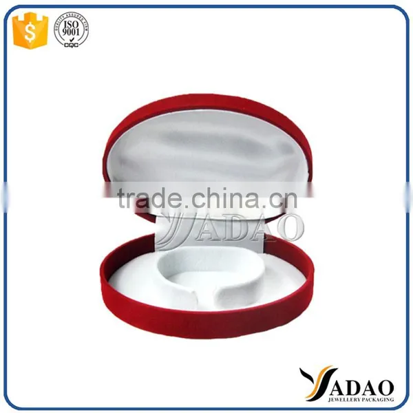 OEM Universal Wholesale Red Flocking Round Recycled Packaging Boxes photo-3
