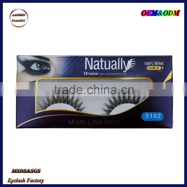 New Designs Private Label 3d Mink Eyelashes,5102 Mink Strip Eyelashes photo-4