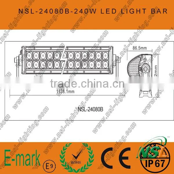 42inch LUMI LEDS Led Bar Light,240W Led Lighting,12V 24V Led Bar Lighting for Trucks photo-6