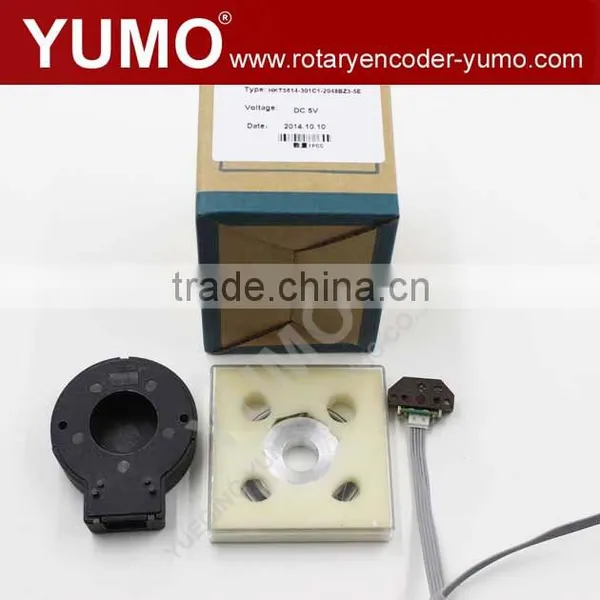 HKT5614 56mm IP54 5VDC 2048ppr ABZ Mini Disks CNC Stepper Motor Shaft 14mm Incremental Rotary dc Motor Encoder photo-3