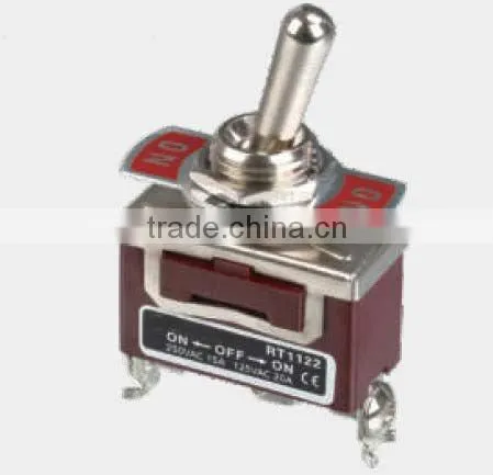 Single Pole Double Throw Matel Toggle Switch 1122
