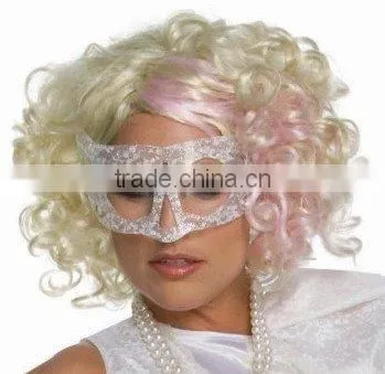 Wigs oF Lady Gaga Curly Blonde Adult Wigs