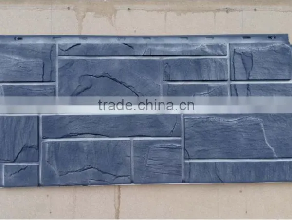 Random Rock Siding Brick Wall Panel Plastic Wall Panel photo-2