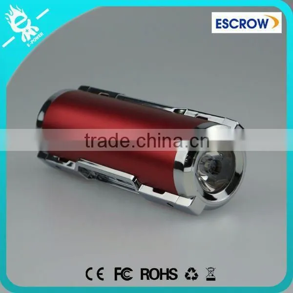 Free Pack Box External 5000mah Mini Bluetooth Speaker With Power Bank With LED Torch