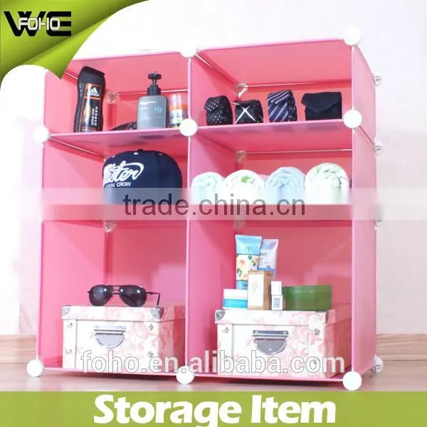 kitchen shelf wholesale DIY design stackable rack,cube plastic shelf rack
