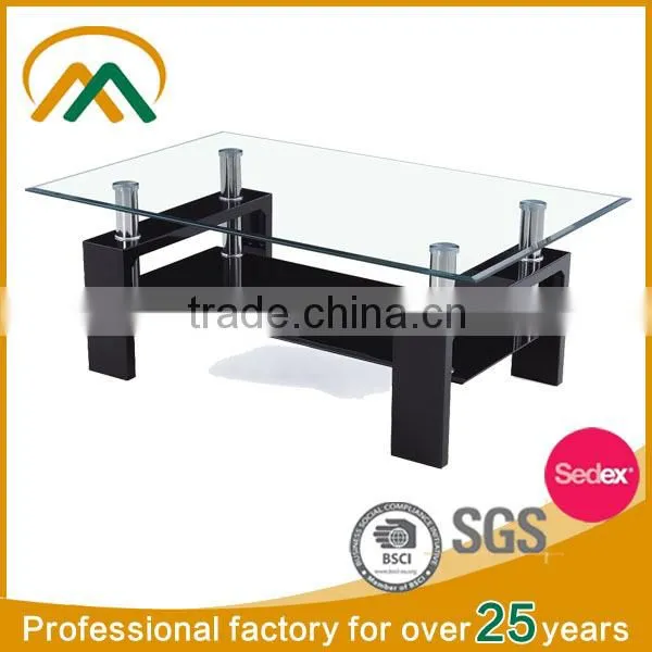 No Folded and Modern Appearance Glass Coffee Table JY-02