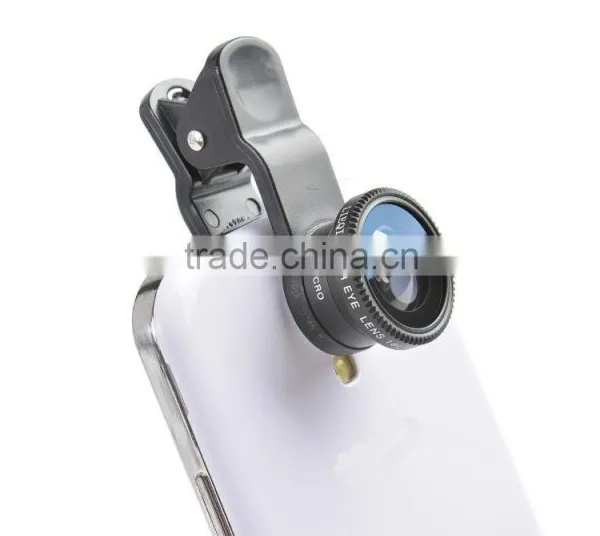 Detachable 180Degree Fisheye Lens+0.4X Wide-angle Lens+6X-10X Macro Lens Set For Mobile Phones, Tablets, Pads and Notebook PCs photo-5
