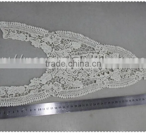 100% Cotton Lace Collar, Soft White Crochet Cotton Lace Collar for Garment photo-2
