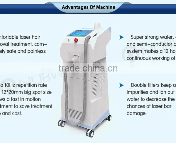 Professional Germany Laser Device 1800W 808nm Diode Laser Hair Removal Machine photo-2