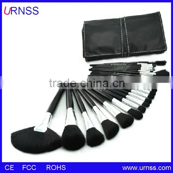 Wholesale 15Pcs Pincel Maquiagem Professional Cosmetic Makeup Brushes Set Kit Case Black Leather Face Care Make Up Brushes photo-2