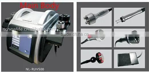 Ultrasound Fat Reduction Machine NL- RUV500 5 In1 Ultrasound Vacuum Cavitation Rf 100J Machine Body Shaping Ultrasonic Cavitation Machine Body Slimming Cavitation photo-4