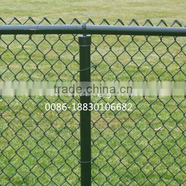 3.5mm PVC Coated Wire Woven 50x50mm Mesh Aperture Cheap Chain Link Fence photo-2